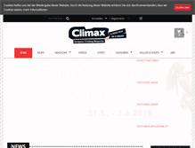 Tablet Screenshot of climax-magazine.com
